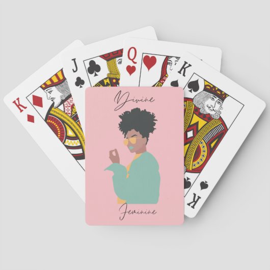 Jeu De Cartes Divine Feminine Classic Playing Cartes (dos)