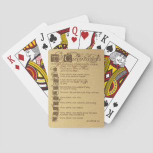 Jeu De Cartes dix commandements