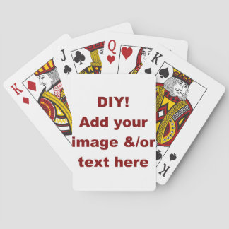 Jeu De Cartes do-it-yourself ajouter votre propre élément Zazzle