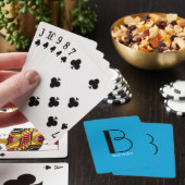 Jeu De Cartes do-it-yourself gros monogramme et nom noir/blanc, (In Situ)