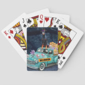 Jeu De Cartes Doberman Chien Halloween Camion Effrayant Nuit (dos)