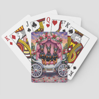 Jeu De Cartes Doberman Dog Valentine's Day 
