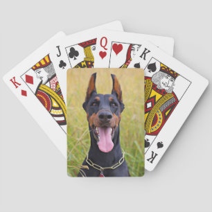 Jeu De Cartes Doberman Pinscher noir et tan