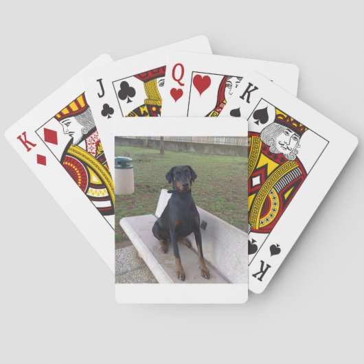 Jeu De Cartes doberman pinting (dos)