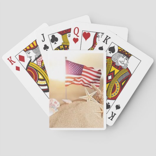 Jeu De Cartes DOF - Sand Castle Flag Poker Cartes (dos)