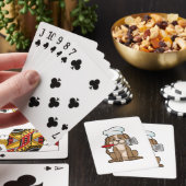 Jeu De Cartes Dog as Cook with Chef's hat & Spatula (In Situ)