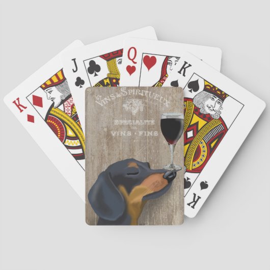 Jeu De Cartes Dog Au Vin Dachshund (dos)