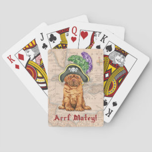 Jeu De Cartes Dogue de Bordeaux Pirate Playère Cartes