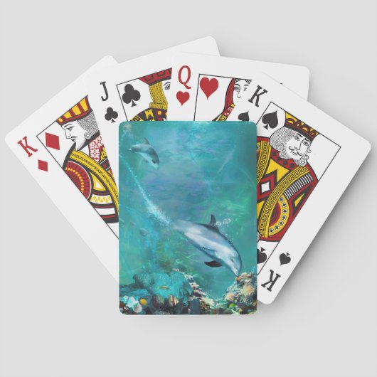 JEU DE CARTES DOLPHIN BLUE OCEAN DIVERS (dos)