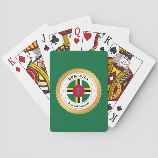 Jeu De Cartes Dominica Flag (dos)