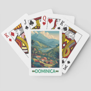 Jeu De Cartes Dominica Voyage Art Vintage