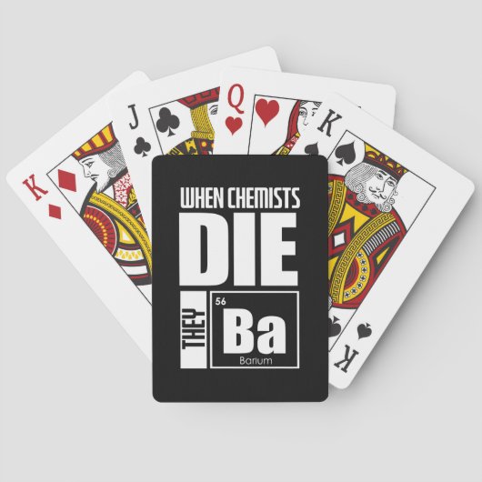 Jeu De Cartes Don de scientifique | Chimie (dos)