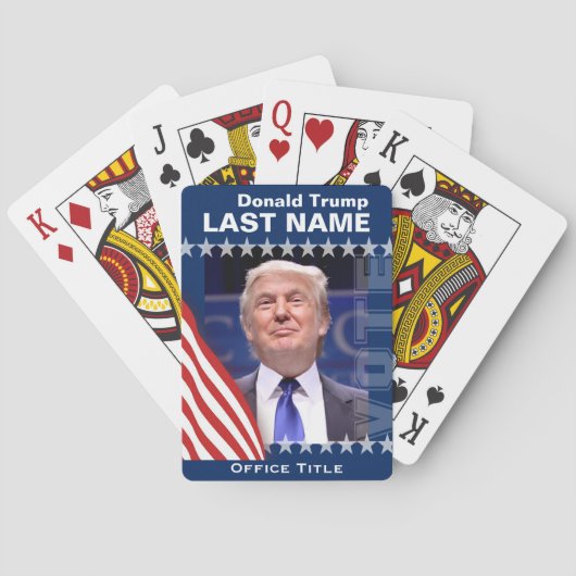 Jeu De Cartes Donald Trump à la présidence 2016 (dos)