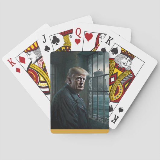 Jeu De Cartes Donald Trump à la prison d'Alcatraz (dos)