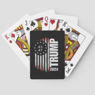 Jeu De Cartes Donald Trump Élection Vote 2024 45 47 Drapeau Amér