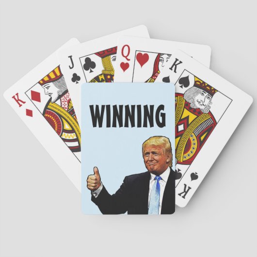 JEU DE CARTES DONALD TRUMP JOUER CARTES, GAGNER (dos)