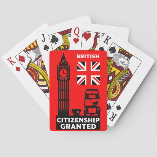 Jeu De Cartes Dons de citoyenneté britannique (dos)