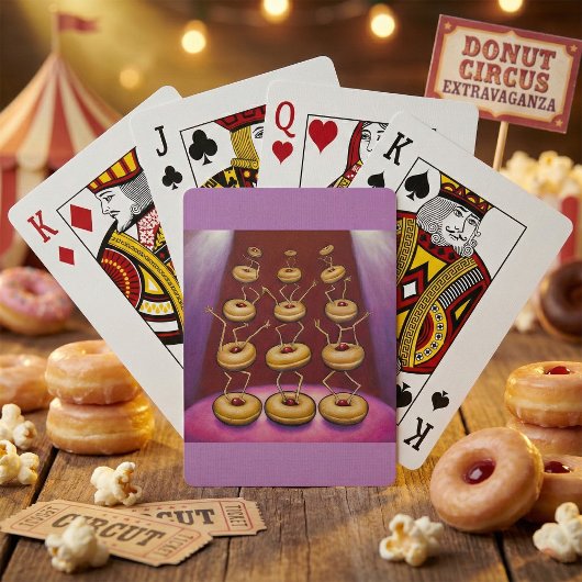 Jeu De Cartes Donuts Danser Whimsical Doughnut Caractères