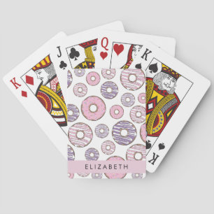 Jeu De Cartes Donuts Roses, Donuts Violets, Saupoudrages, Votre 
