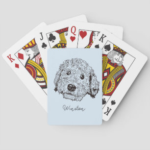 Jeu De Cartes Doodle doré