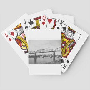 Jeu De Cartes Double Bridge Photographie noir et blanc