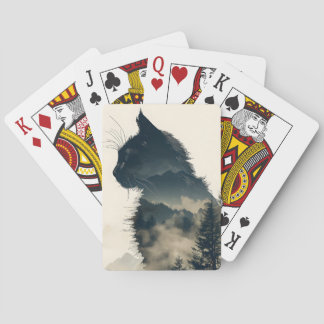 Jeu De Cartes Double Exposition Chat Playing Cartes