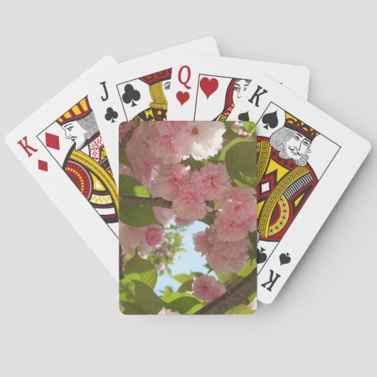 Jeu De Cartes Double floraison cerisier III printemps fleuri (dos)