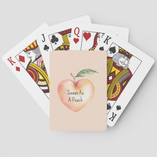 Jeu De Cartes Doux comme un cœur de pêche (dos)
