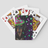 Jeu De Cartes Doxie noire et bronze (dos)