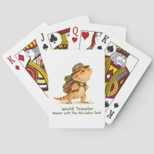 Jeu De Cartes Dragon barbu d'art voyageur mondial