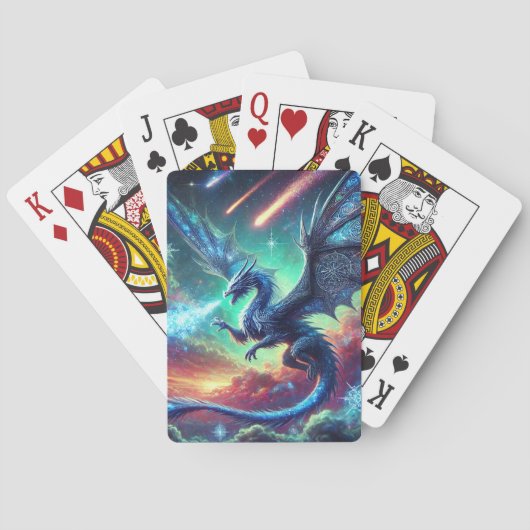 Jeu De Cartes Dragon bleu (dos)