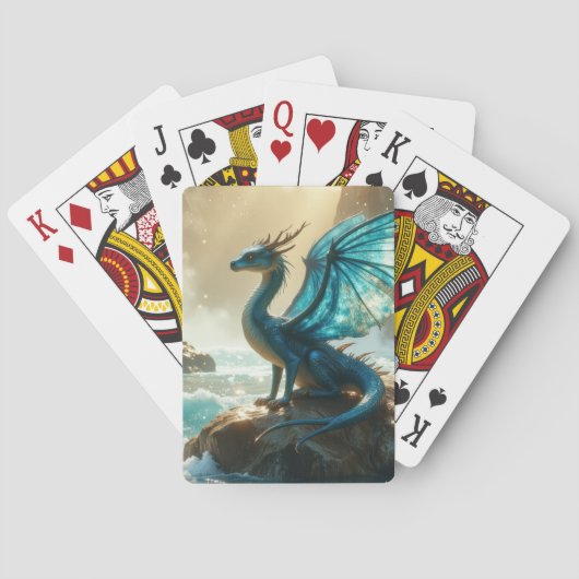 Jeu De Cartes dragon bleu (dos)