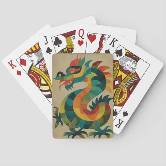 Jeu De Cartes Dragon coloré (dos)