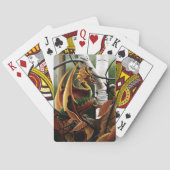 Jeu De Cartes Dragon d'automne Imaginaire vert orange (dos)