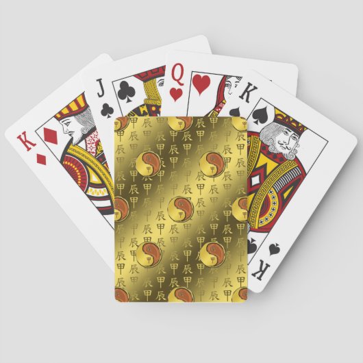 Jeu De Cartes Dragon de bois (dos)