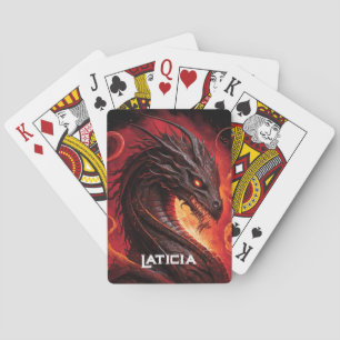 Jeu De Cartes Dragon de feu et feu