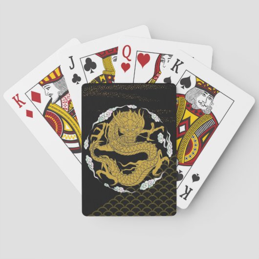 Jeu De Cartes Dragon d'or traditionnel (dos)