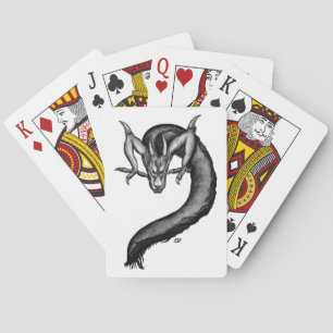 Jeu De Cartes Dragon en style tatouage