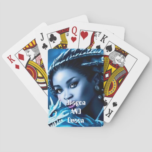 Jeu De Cartes Dragon et ses cartes de jeu Queen-Classic (dos)