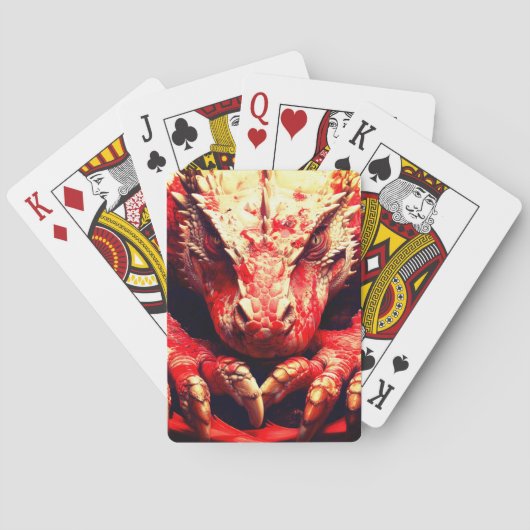 Jeu De Cartes Dragon rouge (dos)