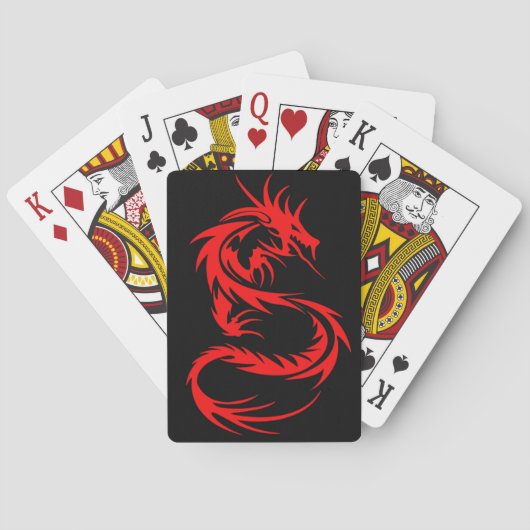 Jeu De Cartes Dragon rouge (dos)