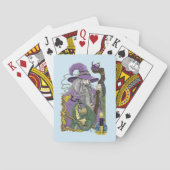 Jeu De Cartes Dragon Sorcier Celtique Fantastique Violet (dos)