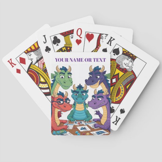 Jeu De Cartes Dragons drôles (dos)