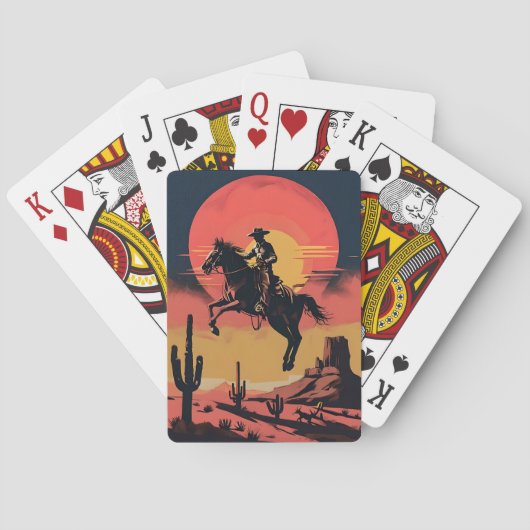 Jeu De Cartes Dramatic Western Mid Jump Sunset (dos)