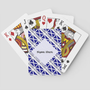 Jeu De Cartes Drapeau à carreaux personnalisé de la Croix de Sai