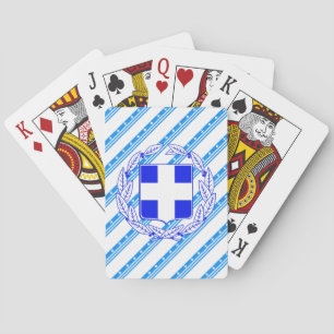 Jeu De Cartes Drapeau à rayures grecques