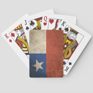 Jeu De Cartes Drapeau affligé par cru du Chili