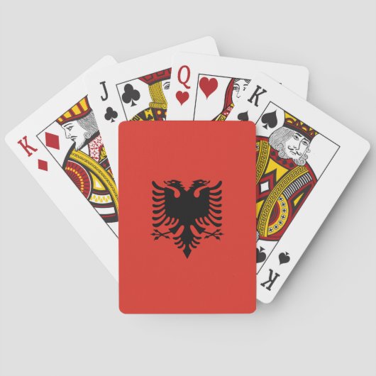 Jeu De Cartes Drapeau albanais (dos)