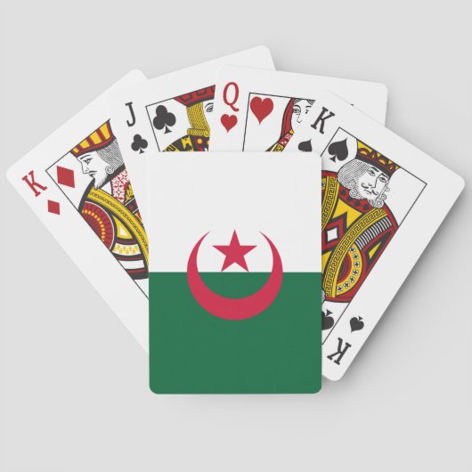 Jeu De Cartes Drapeau algérien patriotique (dos)