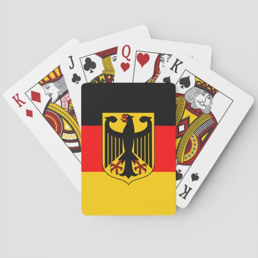 Jeu De Cartes Drapeau Allemagne (dos)